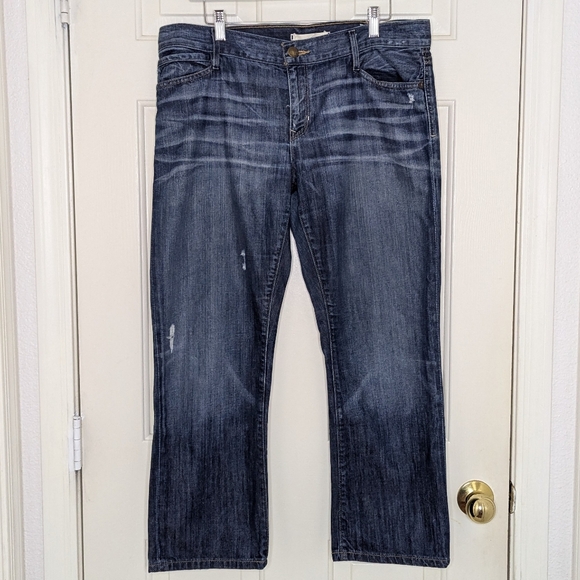 Gap Distressed Limited‎ Edition Ankle Jeans Women's Size 10 Dark Wash - Picture 11 of 11